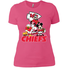 Mickey Mouse Kansas City Chiefs American Football Nfl Sports Shirt Women Cotton T-Shirt Women Cotton T-Shirt - amzapparel