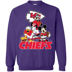 Mickey Mouse Kansas City Chiefs American Football Nfl Sports Shirt Crewneck Pullover Sweatshirt Crewneck Pullover Sweatshirt - amzapparel