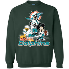 Mickey Mouse Miami Dolphins American Football Nfl Sports Shirt Crewneck Pullover Sweatshirt Crewneck Pullover Sweatshirt - amzapparel