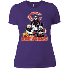 Mickey Mouse Chicago Bears American Football Nfl Sports Shirt Women Cotton T-Shirt Women Cotton T-Shirt - amzapparel