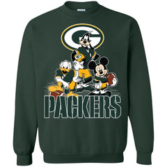 Mickey Mouse Green Bay Packer American Football Nfl Sports Shirt Crewneck Pullover Sweatshirt Crewneck Pullover Sweatshirt - amzapparel