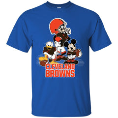 Mickey Mouse Cleveland Browns American Football Nfl Sports Shirt Men Cotton T-Shirt Men Cotton T-Shirt - amzapparel