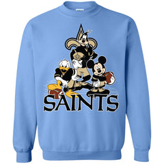 Mickey Mouse New Orleans Saints American Football Nfl Sports Shirt Crewneck Pullover Sweatshirt Crewneck Pullover Sweatshirt - amzapparel