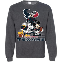 Mickey Mouse Houston Texans American Football Nfl Sports Shirt Crewneck Pullover Sweatshirt Crewneck Pullover Sweatshirt - amzapparel