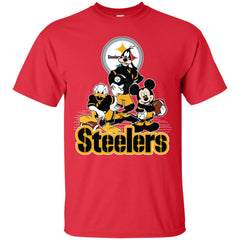 Mickey Mouse Pittsburgh Steelers American Football Nfl Sports Shirt Men Cotton T-Shirt Men Cotton T-Shirt - amzapparel