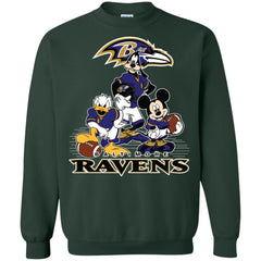 Mickey Mouse Baltimore Ravens American Football Nfl Sports Shirt Crewneck Pullover Sweatshirt Crewneck Pullover Sweatshirt - amzapparel