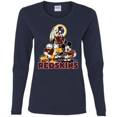 Mickey Mouse Washington Redskins American Football Nfl Sports Shirt Women Long Sleeve Shirt Women Long Sleeve Shirt - amzapparel