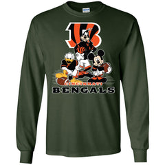 Mickey Mouse Cincinnati Bengals American Football Nfl Sports Shirt Men Long Sleeve Shirt Men Long Sleeve Shirt - amzapparel