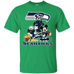 Mickey Mouse Seattle Seahawks American Football Nfl Sports Shirt Men Cotton T-Shirt Men Cotton T-Shirt - amzapparel