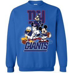 Mickey Mouse New York Giants American Football Nfl Sports Shirt Crewneck Pullover Sweatshirt Crewneck Pullover Sweatshirt - amzapparel