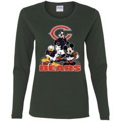 Mickey Mouse Chicago Bears American Football Nfl Sports Shirt Women Long Sleeve Shirt Women Long Sleeve Shirt - amzapparel