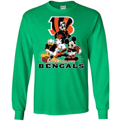 Mickey Mouse Cincinnati Bengals American Football Nfl Sports Shirt Men Long Sleeve Shirt Men Long Sleeve Shirt - amzapparel