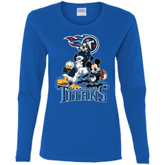 Mickey Mouse Tennessee Titans American Football Nfl Sports Shirt Women Long Sleeve Shirt Women Long Sleeve Shirt - amzapparel