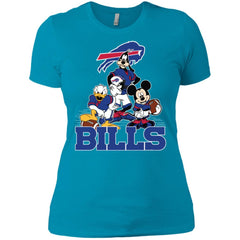 Mickey Mouse Buffalo Bills American Football Nfl Sports Shirt Women Cotton T-Shirt Women Cotton T-Shirt - amzapparel