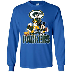 Mickey Mouse Green Bay Packer American Football Nfl Sports Shirt Men Long Sleeve Shirt Men Long Sleeve Shirt - amzapparel