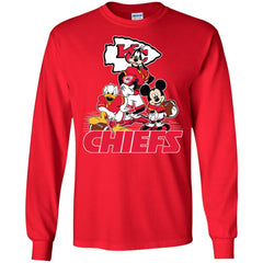 Mickey Mouse Kansas City Chiefs American Football Nfl Sports Shirt Men Long Sleeve Shirt Men Long Sleeve Shirt - amzapparel