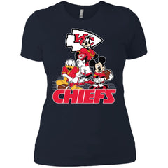 Mickey Mouse Kansas City Chiefs American Football Nfl Sports Shirt Women Cotton T-Shirt Women Cotton T-Shirt - amzapparel