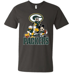 Mickey Mouse Green Bay Packer American Football Nfl Sports Shirt Men V-Neck T-Shirt Men V-Neck T-Shirt - amzapparel