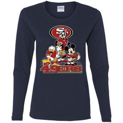Mickey Mouse San Francisco 49ers American Football Nfl Sports Shirt Women Long Sleeve Shirt Women Long Sleeve Shirt - amzapparel