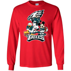 Mickey Mouse Philadelphia Eagle American Football Nfl Sports Shirt Men Long Sleeve Shirt Men Long Sleeve Shirt - amzapparel