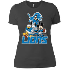 Mickey Mouse Detroit Lions American Football Nfl Sports Shirt Women Cotton T-Shirt Women Cotton T-Shirt - amzapparel