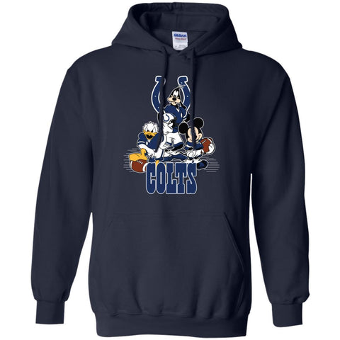 Mickey Mouse Indianapolis Colts American Football Nfl Sports Shirt Pullover Hoodie Sweatshirt Black / S Pullover Hoodie Sweatshirt - amzapparel