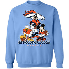 Mickey Mouse Denver Broncos American Football Nfl Sports Shirt Crewneck Pullover Sweatshirt Crewneck Pullover Sweatshirt - amzapparel