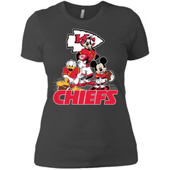 Mickey Mouse Kansas City Chiefs American Football Nfl Sports Shirt Women Cotton T-Shirt Women Cotton T-Shirt - amzapparel