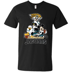 Mickey Mouse Jacksonville Jaguar American Football Nfl Sports Shirt Men V-Neck T-Shirt Men V-Neck T-Shirt - amzapparel