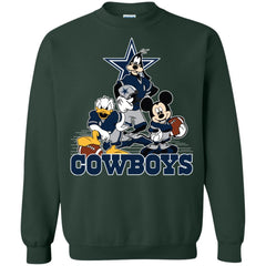 Mickey Mouse Dallas Cowboys American Football Nfl Sports Shirt Crewneck Pullover Sweatshirt Crewneck Pullover Sweatshirt - amzapparel