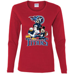 Mickey Mouse Tennessee Titans American Football Nfl Sports Shirt Women Long Sleeve Shirt Women Long Sleeve Shirt - amzapparel