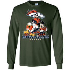 Mickey Mouse Denver Broncos American Football Nfl Sports Shirt Men Long Sleeve Shirt Men Long Sleeve Shirt - amzapparel