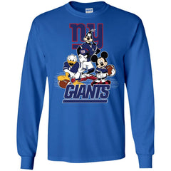 Mickey Mouse New York Giants American Football Nfl Sports Shirt Men Long Sleeve Shirt Men Long Sleeve Shirt - amzapparel