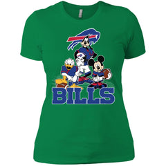 Mickey Mouse Buffalo Bills American Football Nfl Sports Shirt Women Cotton T-Shirt Women Cotton T-Shirt - amzapparel