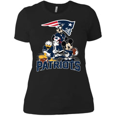 Mickey Mouse New England Patriots American Football Nfl Sports Shirt Women Cotton T-Shirt Women Cotton T-Shirt - amzapparel