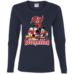 Mickey Mouse Tampa Bay Buccaneers American Football Nfl Sports Shirt Women Long Sleeve Shirt Women Long Sleeve Shirt - amzapparel