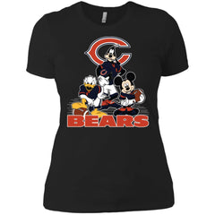 Mickey Mouse Chicago Bears American Football Nfl Sports Shirt Women Cotton T-Shirt Women Cotton T-Shirt - amzapparel