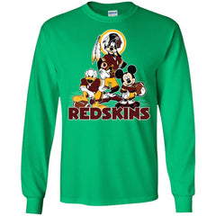 Mickey Mouse Washington Redskins American Football Nfl Sports Shirt Men Long Sleeve Shirt Men Long Sleeve Shirt - amzapparel