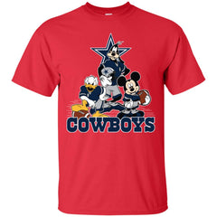 Mickey Mouse Dallas Cowboys American Football Nfl Sports Shirt Men Cotton T-Shirt Men Cotton T-Shirt - amzapparel