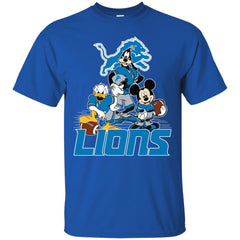 Mickey Mouse Detroit Lions American Football Nfl Sports Shirt Men Cotton T-Shirt Men Cotton T-Shirt - amzapparel