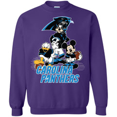 Mickey Mouse Carolina Panthers American Football Nfl Sports Shirt Crewneck Pullover Sweatshirt Crewneck Pullover Sweatshirt - amzapparel