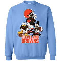 Mickey Mouse Cleveland Browns American Football Nfl Sports Shirt Crewneck Pullover Sweatshirt Crewneck Pullover Sweatshirt - amzapparel
