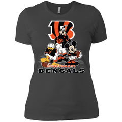 Mickey Mouse Cincinnati Bengals American Football Nfl Sports Shirt Women Cotton T-Shirt Women Cotton T-Shirt - amzapparel