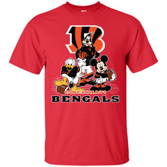 Mickey Mouse Cincinnati Bengals American Football Nfl Sports Shirt Men Cotton T-Shirt Men Cotton T-Shirt - amzapparel