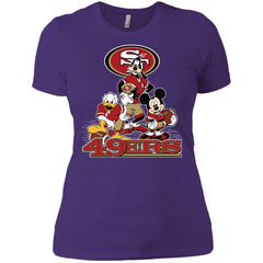Mickey Mouse San Francisco 49ers American Football Nfl Sports Shirt Women Cotton T-Shirt Women Cotton T-Shirt - amzapparel