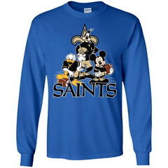 Mickey Mouse New Orleans Saints American Football Nfl Sports Shirt Men Long Sleeve Shirt Men Long Sleeve Shirt - amzapparel