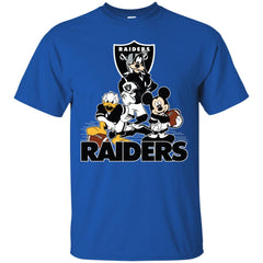 Mickey Mouse Oakland Raiders American Football Nfl Sports Shirt Men Cotton T-Shirt Men Cotton T-Shirt - amzapparel