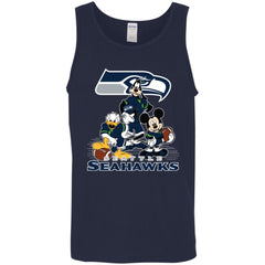 Mickey Mouse Seattle Seahawks American Football Nfl Sports Shirt Men Cotton Tank Men Cotton Tank - amzapparel