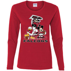 Mickey Mouse Atlanta Falcons American Football Nfl Sports Shirt Women Long Sleeve Shirt Women Long Sleeve Shirt - amzapparel