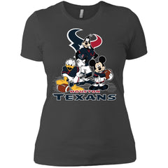 Mickey Mouse Houston Texans American Football Nfl Sports Shirt Women Cotton T-Shirt Women Cotton T-Shirt - amzapparel